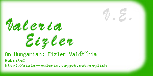 valeria eizler business card